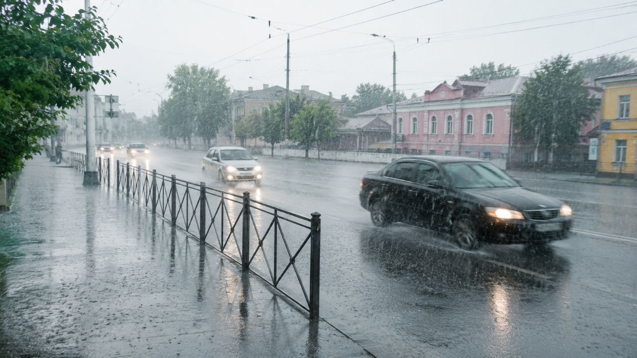 Смерч в Нижнем Новгороде сорвал крышу с здания